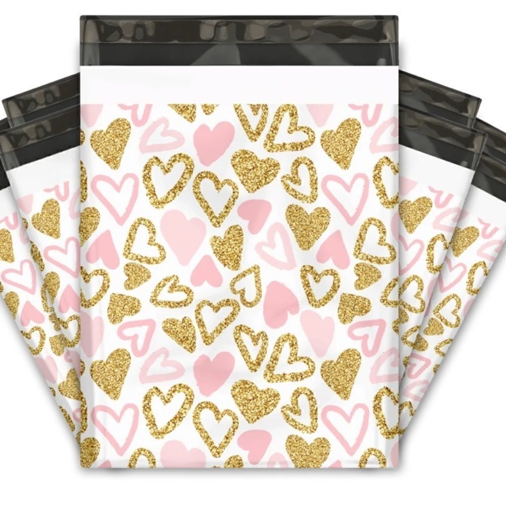 Poly Mailers MIX 6x9 10x13 14.5x19 35 pieces 35 stickers 1.5” insert cards